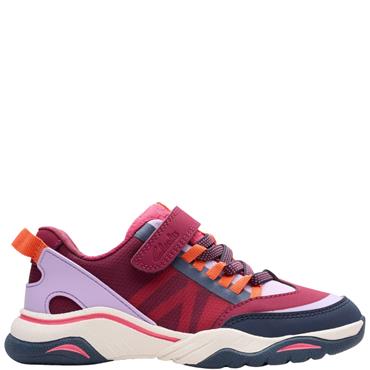CLARKS KIDS STRAP TRAINER - BERRY MULTI